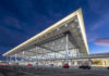 Flughafen Berlin Brandenburg - Willy Brandt (BER) bei Nacht
