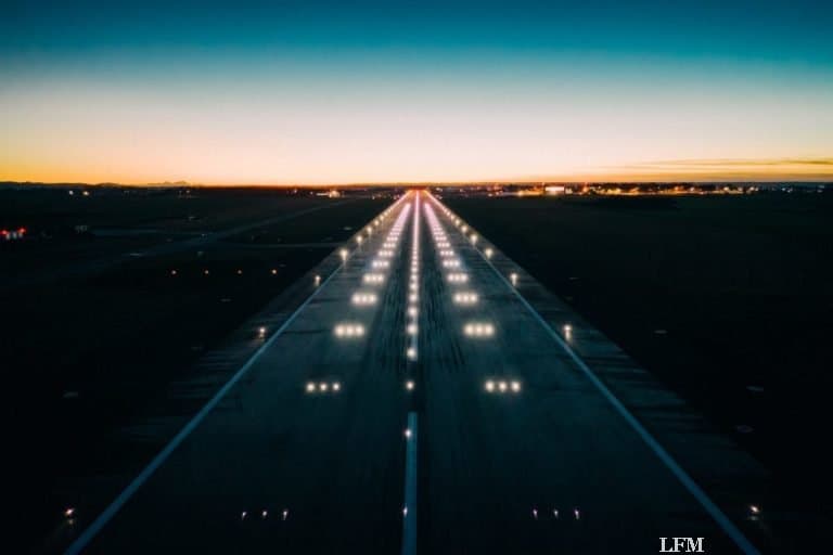 Befeuerung am Flughafen Memmingen