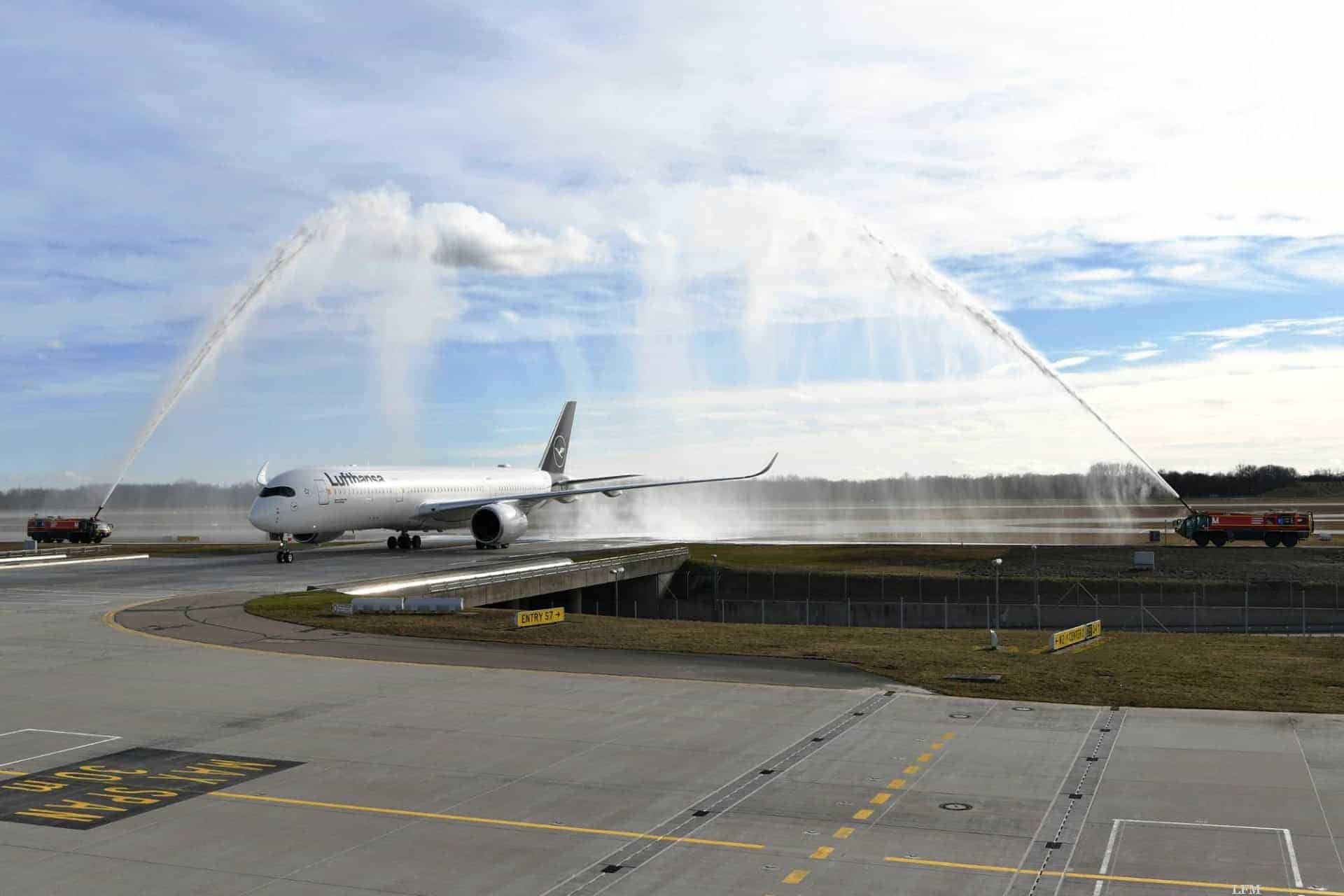 Lufthansa A350 Rekordflug