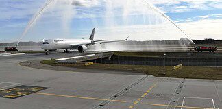 Lufthansa A350 Rekordflug