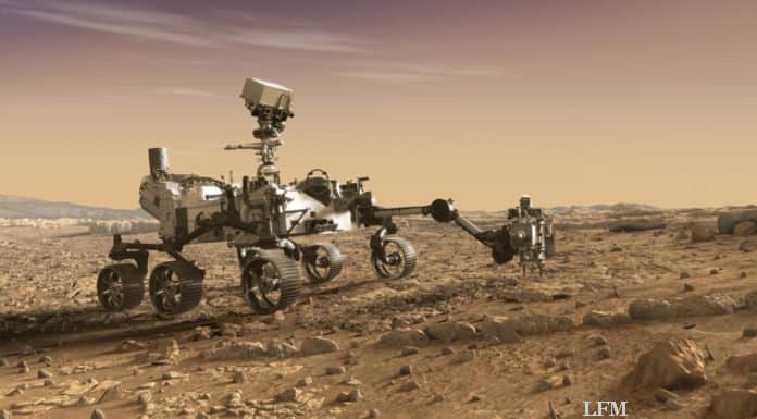 Landung und Start für Rover und Hubschrauber auf Mars Der Rover Perseverance