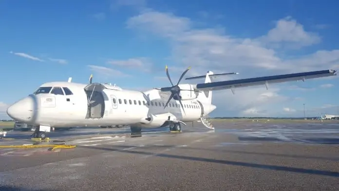Für die Flüge nutzt Green Airlines ein Flugzeug vom Typ ATR 72-500 der Chalair Aviation mit Platz für 70 Passagiere