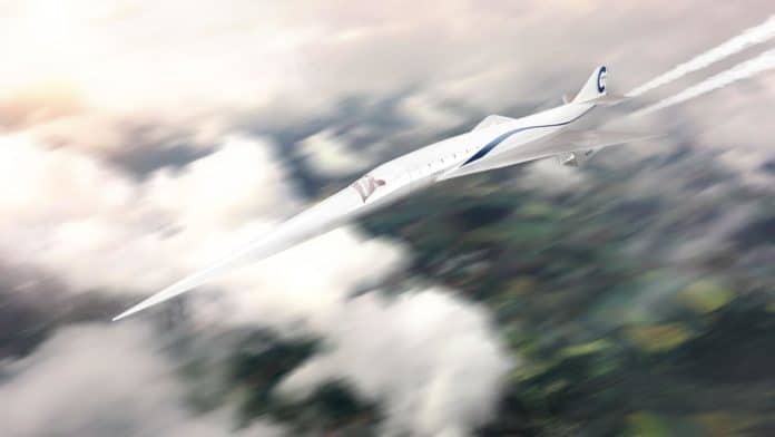 Überschall-Flugzeug der Zukunft: Erster Entwurf eines Business-Jets, der mit Überschallgeschwindigkeit fliegen kann, aus dem SENECA-Projekt.