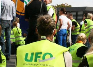 UFO ruft Kabinenpersonal der Lufthansa CityLine zu Warnstreik auf Unabhängige Flugbegleiter Organisation (UFO)