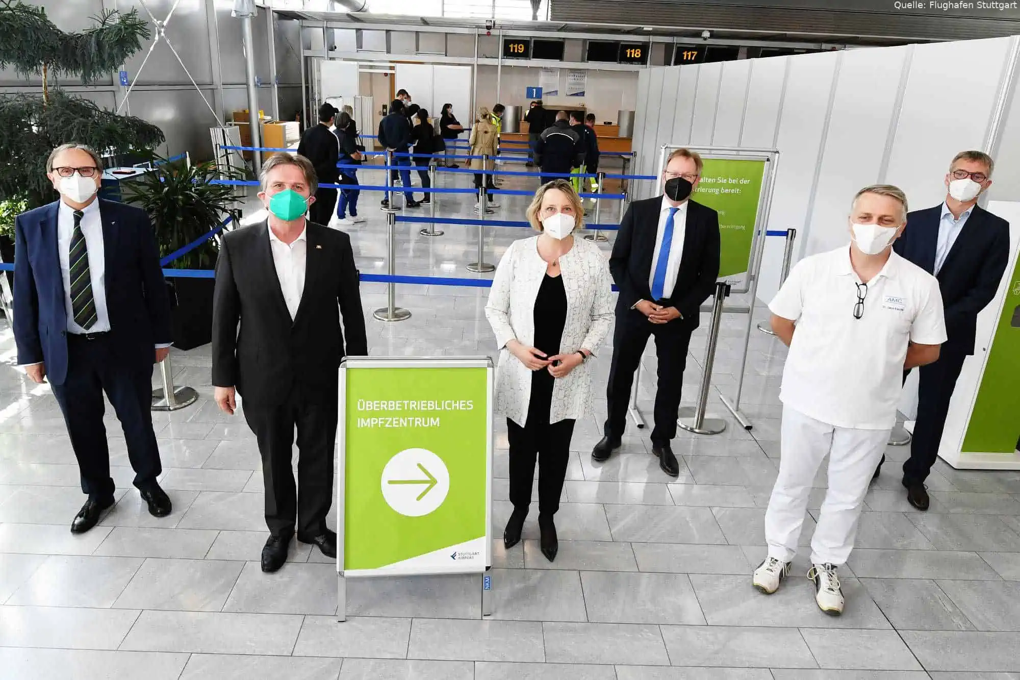 Impfen vom Betriebsarzt: Modell Flughafen Stuttgart
