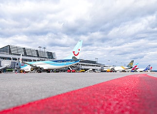 Vorfeld am Flughafen Stuttgart
