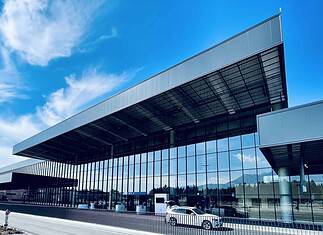 Passagierterminal am Flughafen Ljubljana