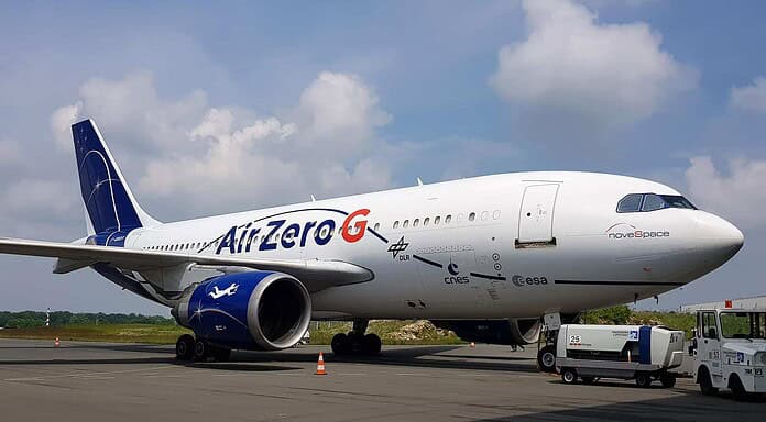 Parabelflug zur ISS: Tests für Mission „Cosmic Kiss“ in Schwerelosigkeit Airbus A310 ZERO-G: Bereit für die 36. DLR-Parabelflugkampagne