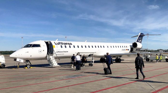 Lufthansa CityLine bindet mit Canadair Jet 900 FMO an Lufthansa CityLine bindet mit Canadair Jet 900 Flufghafen Münster Osnabrück an