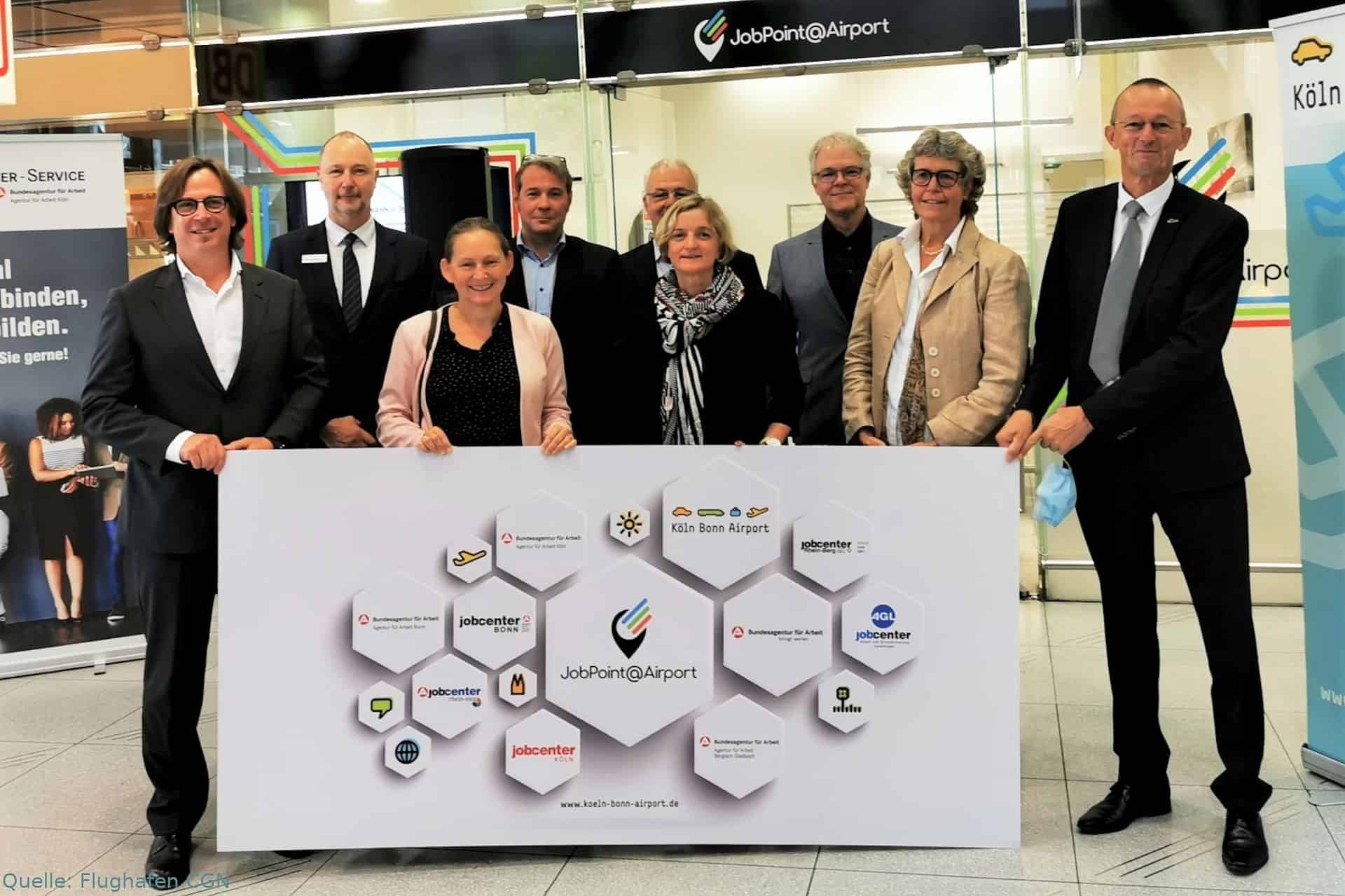 Bundesagentur für Arbeit eröffnet mit den Jobcentern der Region am Köln-Bonner Flughafen die Zweigstelle JobPoint@airport.