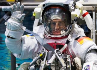 Astronauten Reiter und Maurer am DLRK