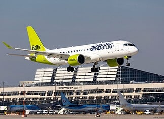 airBaltic am Flughafen Stuttgart