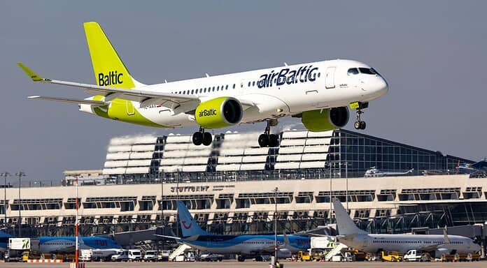 Winterflugplan am Flughafen Stuttgart bietet neue Reiseziele airBaltic am Flughafen Stuttgart