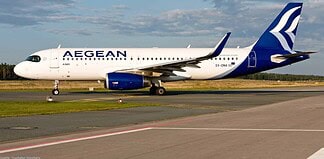 Aegean Airlines am Flughafen Nürnberg
