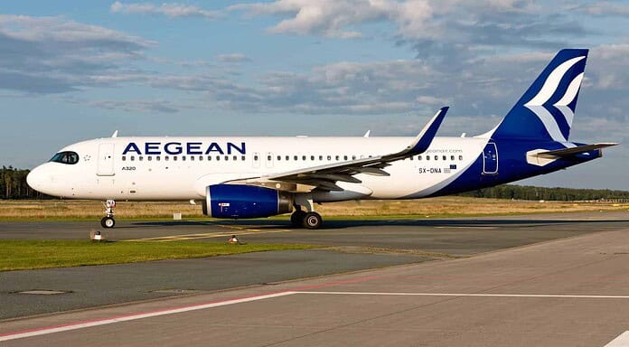 Aegean wird ab Flughafen Nürnberg wieder nach Athen fliegen Aegean Airlines am Flughafen Nürnberg