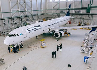 Air Astana C-Check an einem Airbus
