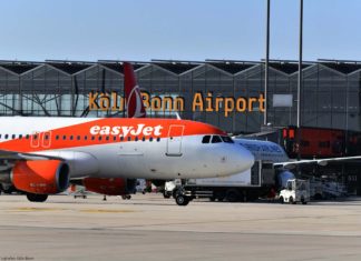 easyjet am Köln Bonn Airport
