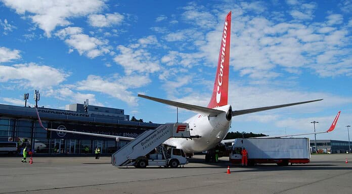 Urlaub ab Bodensee Airport Friedrichshafen mit Rabatt Corendon Airlines am Flughafen Friedrichshafen