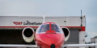 Flugzeug der DRF Luftrettung