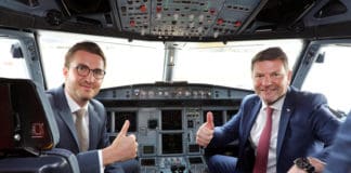 Stefan Beveridge, CEO Eurowings Europe, und Jens Bischof, CEO Eurowings