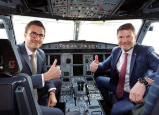 Stefan Beveridge, CEO Eurowings Europe, und Jens Bischof, CEO Eurowings