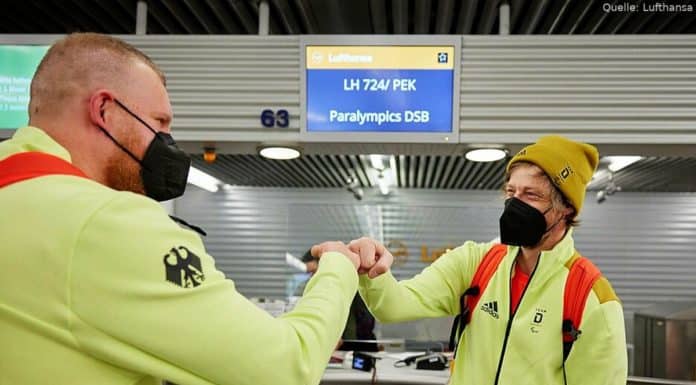 Lufthansa fliegt deutsches Paralympics-Team nach Peking Lufthansa fliegt deutsches Paralympics-Team nach Peking