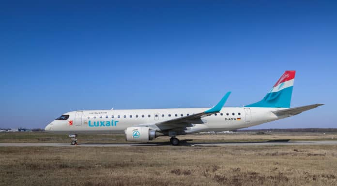 German Airways und Luxair gehen Wet-Lease-Partnerschaft ein Embraer 190 von German Airways