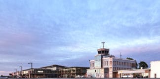 Vorfeld am Flughafen Paderborn/Lippstadt