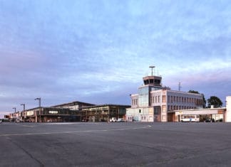 Vorfeld am Flughafen Paderborn/Lippstadt