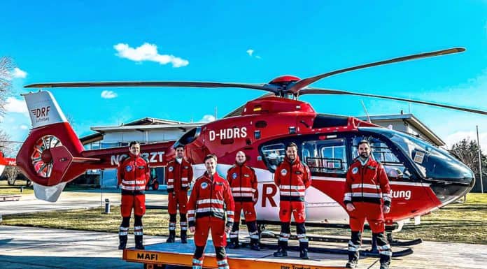 Rettungshubschrauber erfüllten Sondereinsätze Rettungshubschrauber der DRF Luftrettung erfüllten Sondereinsätze