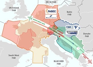 FABEC Luftraum wächst: Flugzeuge fliegen jetzt noch direkter
