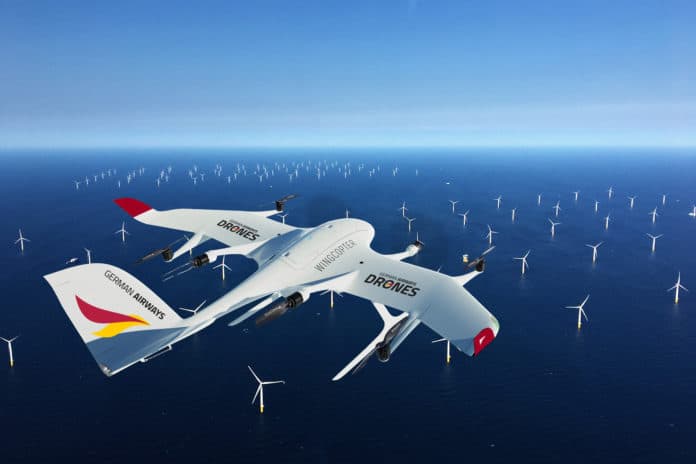 German Airways und Wingcopter vereinbaren Drohnen-Kooperation