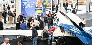 AERO Halle A3: Stand von Cirrus, Typ: Vision Jet G2
