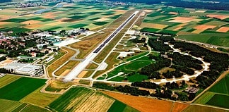 Luftaufnahme Flughafen Memmingen