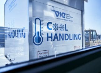 Cool Trailer des Vienna Pharma Airport Handling Centers
