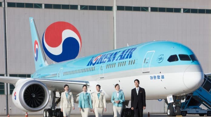 Korean Air erhöht das Angebot nach Frankfurt und fliegt wieder nach Wien Korean Air Boeing 787-9