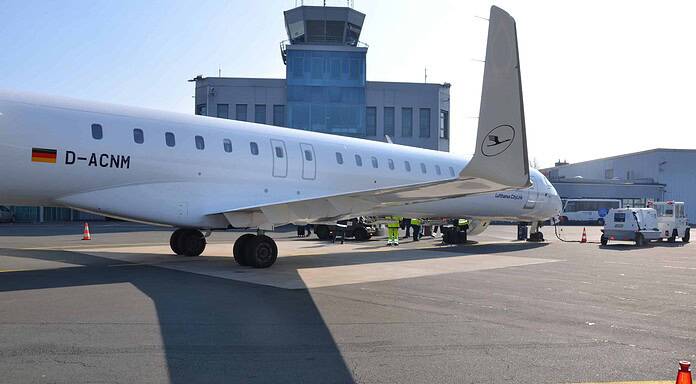 Lufthansa fliegt vom Flughafen Paderborn/Lippstadt nach München Lufthansa am Flughafen Paderborn/Lippstadt