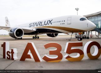 STARLUX bekam ihren ersten Airbus A350 von Airbus ausgeliefert. Es ist das erste Großraumflugzeug für die Airline überhaupt.