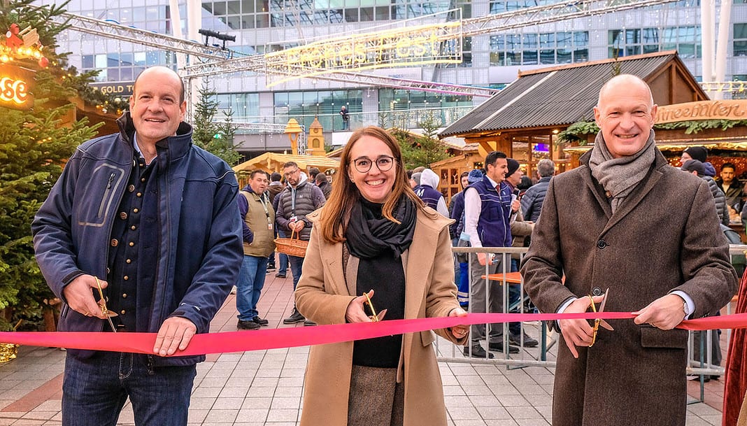 Auftakt für den Weihnachts- und Wintermarkt am Münchner Flughafen