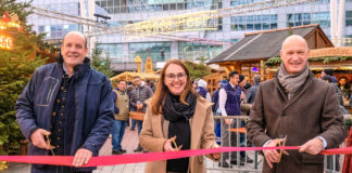 Auftakt für den Weihnachts- und Wintermarkt am Münchner Flughafen