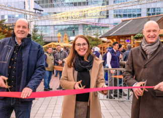 Auftakt für den Weihnachts- und Wintermarkt am Münchner Flughafen