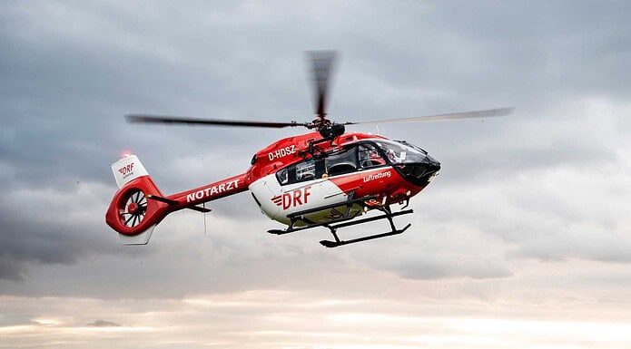 Freiburger Rettungshubschrauber Christoph 54 feiert 30. Geburtstag Einer der modernsten Hubschrauber im Einsatz: die H145 mit Winde
