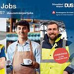 Recruiting-Kampagnenmotiv des Düsseldorf Airport und der Agentur für Arbeit Düsseldorf