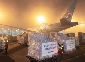 Korean Air liefert Hilfsgüter für Erdbebenopfer in die Türkei