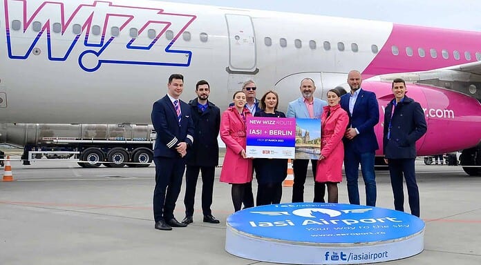Wizz Air startet nach Iași (Rumänien) ab Berlin Berlin – Iași! Diese neue Flugverbindung wurde auch in der rumänischen Stadt gefeiert.