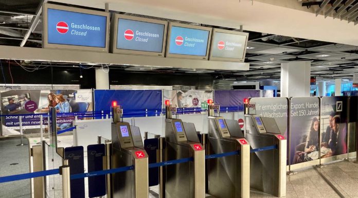 Airline-Verband BARIG verurteilt Groß-Streik an deutschen Flughäfen Flughafen Frankfurt Check-In