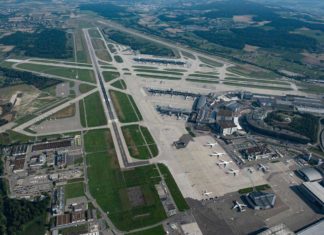 Flughafen Zürich Luftaufnahme