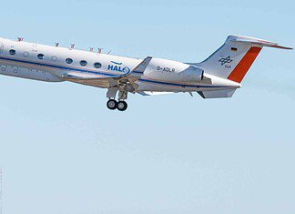 HALO im Abflug