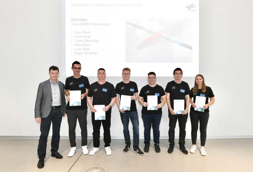 Das Gewinnerteam der DHBW Ravensburg bei der DLR Design Challenge 2023