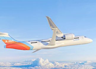 NASA und Boeing haben auf der EAA AirVenture Oshkosh die neue X-66A-Lackierung vorgestellt.